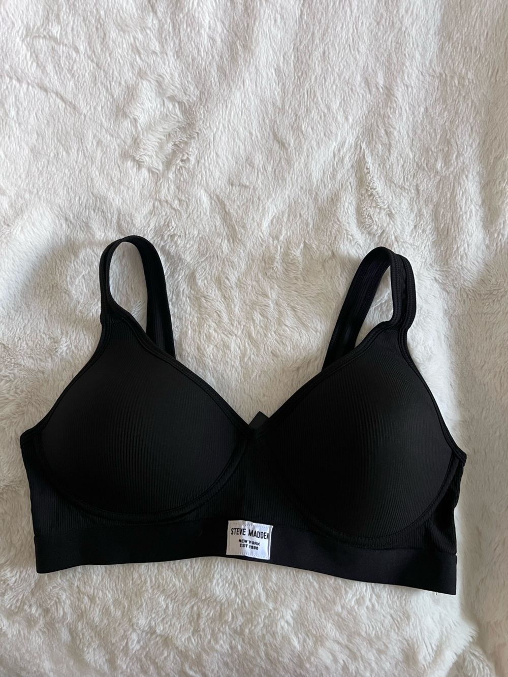 Steve Madden Everyday Black T-Shirt Bra - Smooth Support